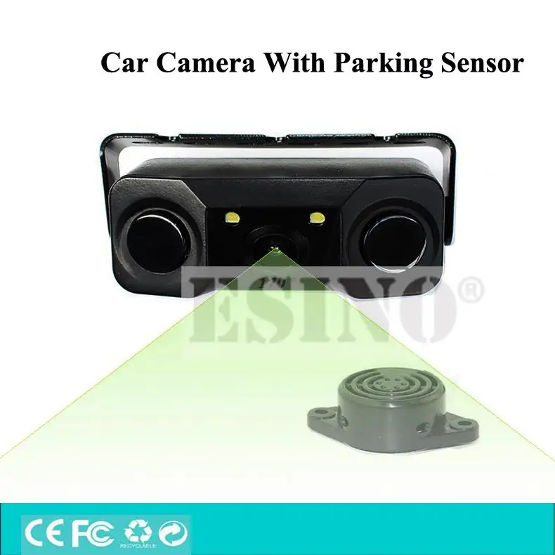 

Newest Design 3 in 1 Car Visual Rear View Intelligent Camera With Backup Parking Sensor Radar System For Parking Assistance