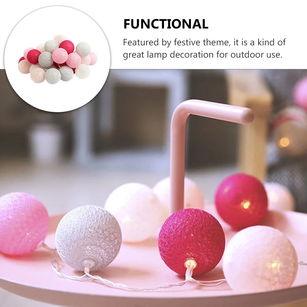 

1Pcs Fairy String Lights 10 Lamp Beads Warm LED Outdoor Decorative Light String for Christmas Wedding Party Garden Balcony