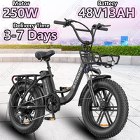 ENGWE L20 Boost Electric Bike 250W 48V13AH 20*4.0 Inch Fat Tire Torque Sensor Electric Bicycle Adult City Commuter Snow E-bike