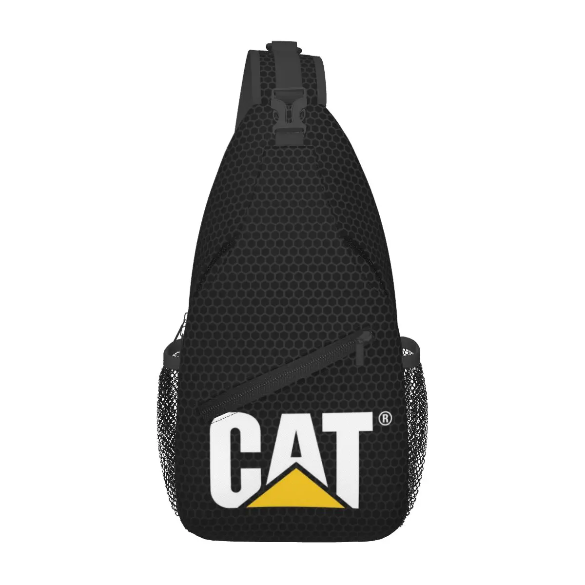 Sling Bag for Men Women CAT-CATERPILLAR Crossbody Backpack Casual Hiking Daypack for Travel Sport Running Chest Bag