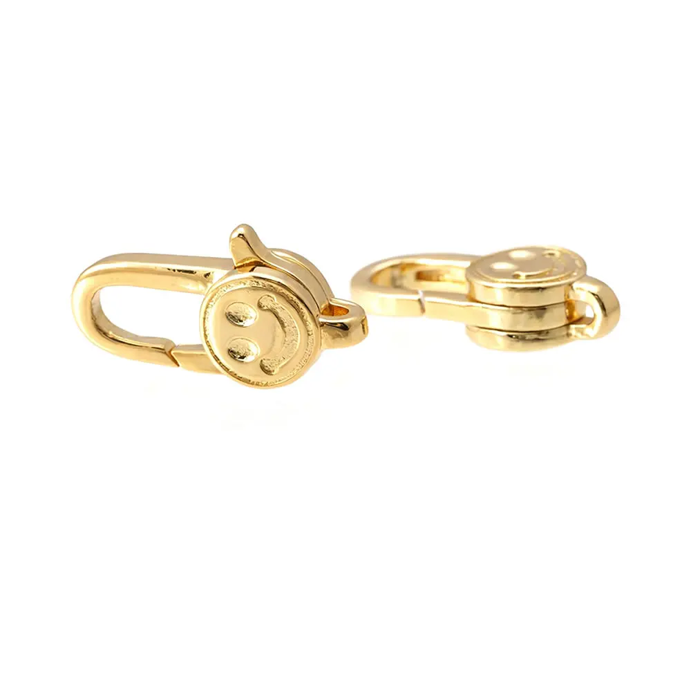 Karabinerverschlüsse aus 18 Karat Gold, Messing, Verbindungsverschlüsse, Schmuck, Halsketten, Armbänder, Herstellung von Zubehör, DIY-Zubehör – Detail 13