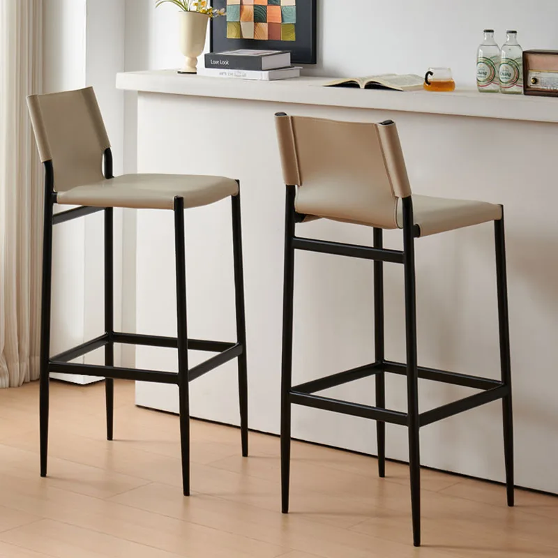 

---Minimalist Aesthetic Barstools Black Outdoor Balcony Aesthetic Barstools Hairdressing Comfortable Cadeira Lounge Suite Furnit
