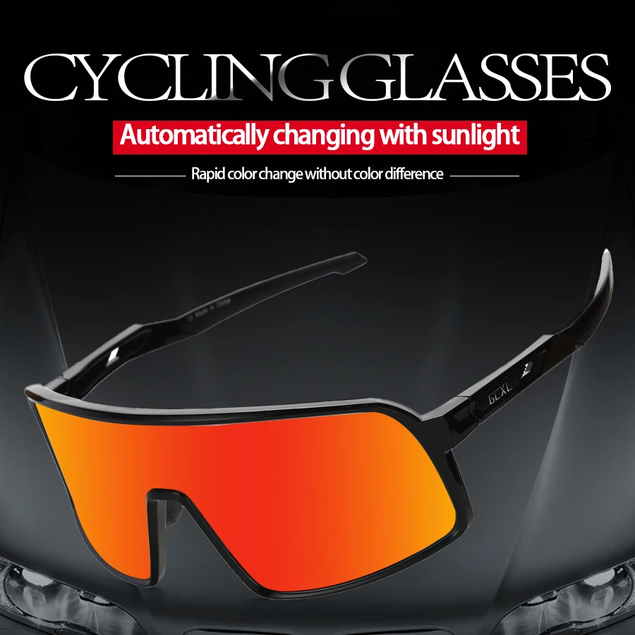 UV400 Photochromic Cycling glasses Bike glasses women safety googles Outdoor sports cycling bicycle glasses cycling sunglasses