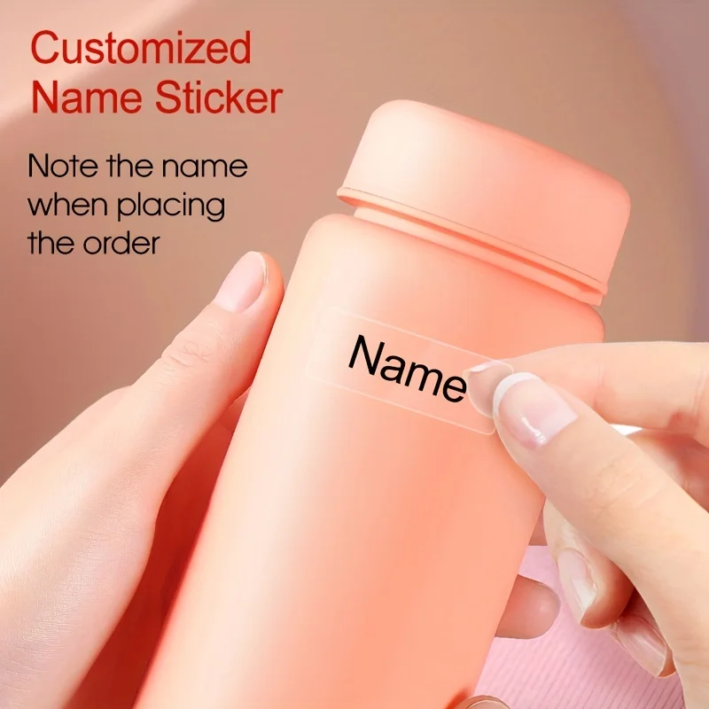 360Pcs Custom Transparent Name Stickers-Personalized Waterproof Labels for School Supplies, Kids Crafts & Sports Bottles