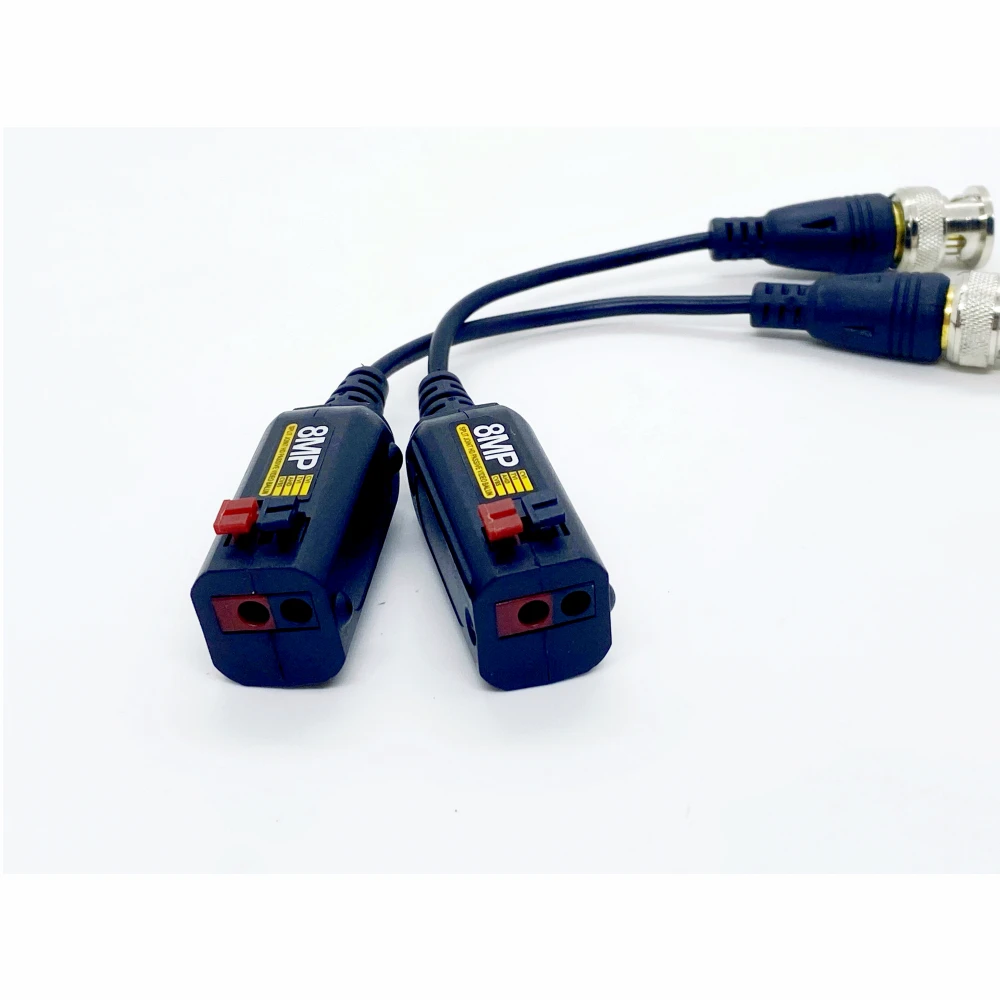 AHD Surveillance Camera, Balun Transmissão, Twisted Pair, Transmissor para CVBS, CVI, TVI, Câmeras AHD, 5 Pares, 4K