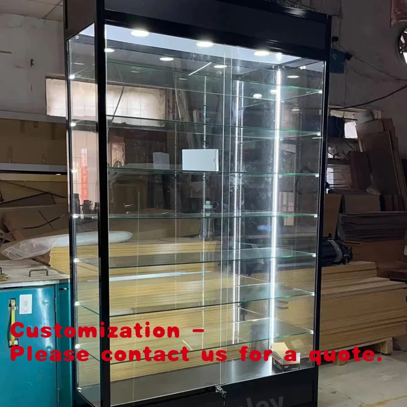 

Customize.Factory Direct Boutique Shelf Aluminum Alloy Glass Display Cabinet Display showcase showcase Jewelry Counter