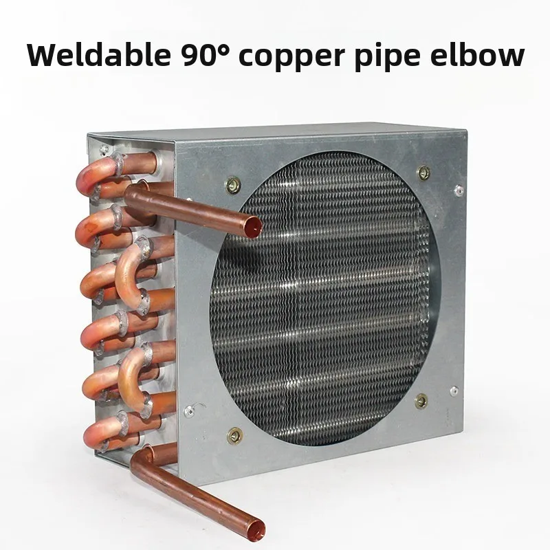 Air Conditioning, Refrigerator, Freezer, Small Shelled Copper Tube Aluminum Fin Condenser, with Fan, Refrigeration Equipment