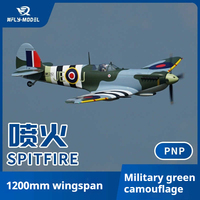 XFly Model 1200mm Spitfire Fighter 6 Channels All-Metal Shock Absorbing Landing Gear Electric Model Aircraft Fixed Wing PNP