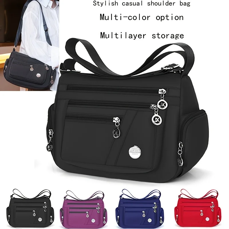 

Stylish Womens Crossbody Purse - Organized Multi-Pocket Design with Secure Storage - Comfortable Strap for