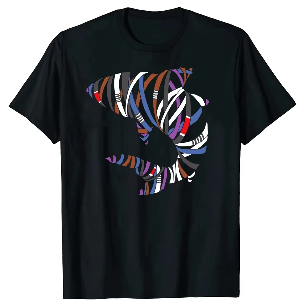 Funny Bjj Jiu Jitsu Belt Shark Graphic T Shirts Summer Fighting Sport Cotton Streetwear Short Sleeve Birthday Gift Unisex Tee