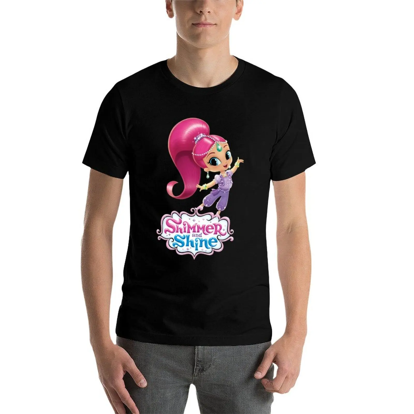 

Shimmer And Shine T-Shirt men t shirt cotton 100% black cotton t-shirt plain for man package T-Shirt