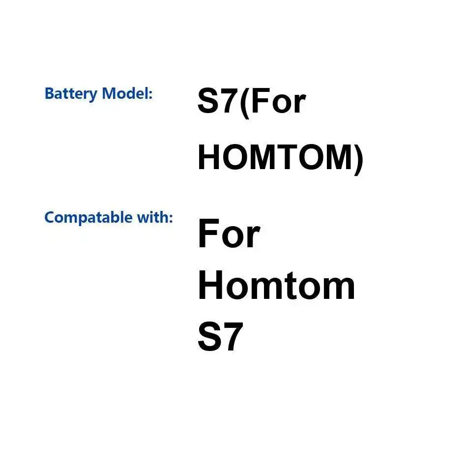 

Прочный аккумулятор для мобильного телефона Homtom S7 2900 мАч
