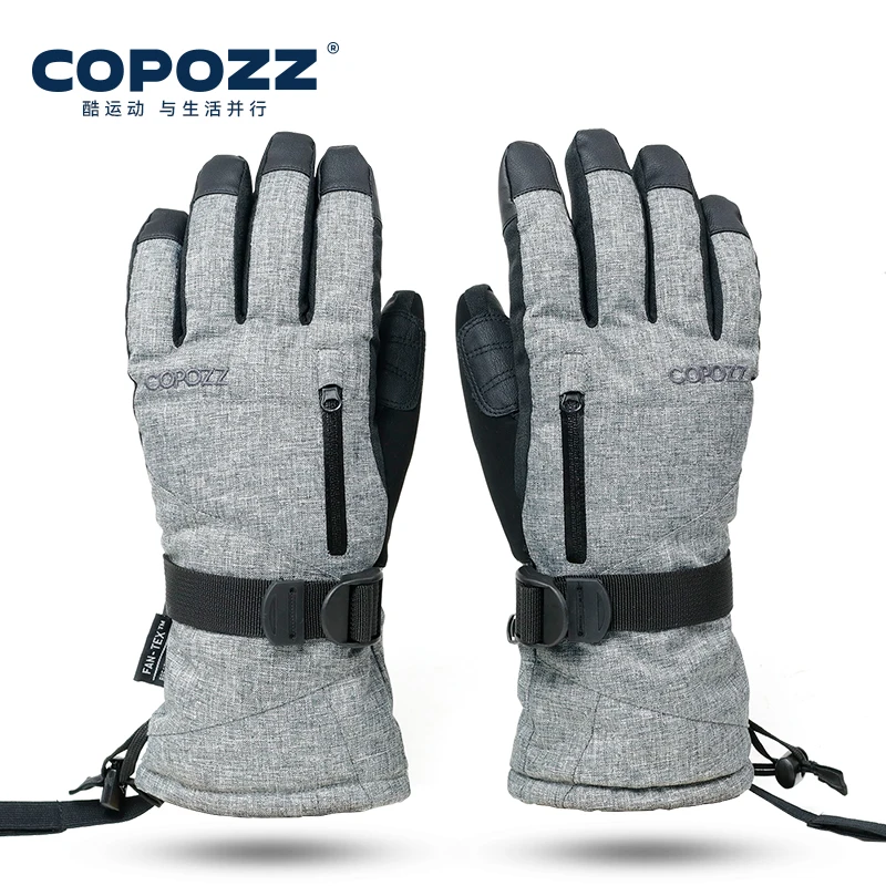 COPOZZ Unisex Adult Winter Ski Gloves -20 Degree Snowboard Touchscreen Gloves Snowmobile Motor Waterproof Thermal Snow Gloves