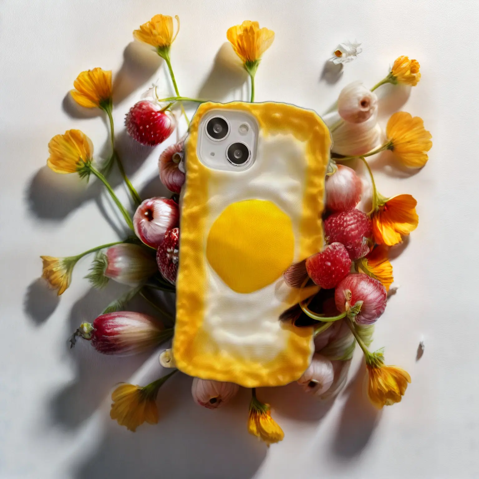 Funny fried egg phone case, Simulated Omelette Phone Case Cute iPhone 11 12 13 14 Pro Max iphone Case,Omelette Party Phone Case