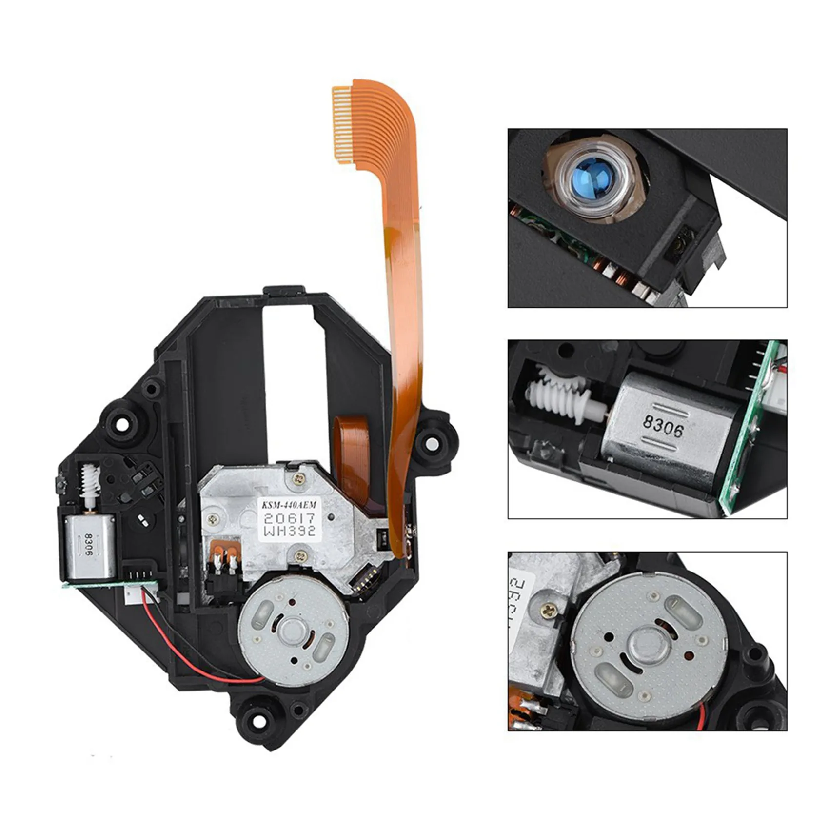 

Оптическая линза AS95-3X для замены, совместимая с игровой консолью PS1 KSM-440AEM, запчасти для игровых устройств