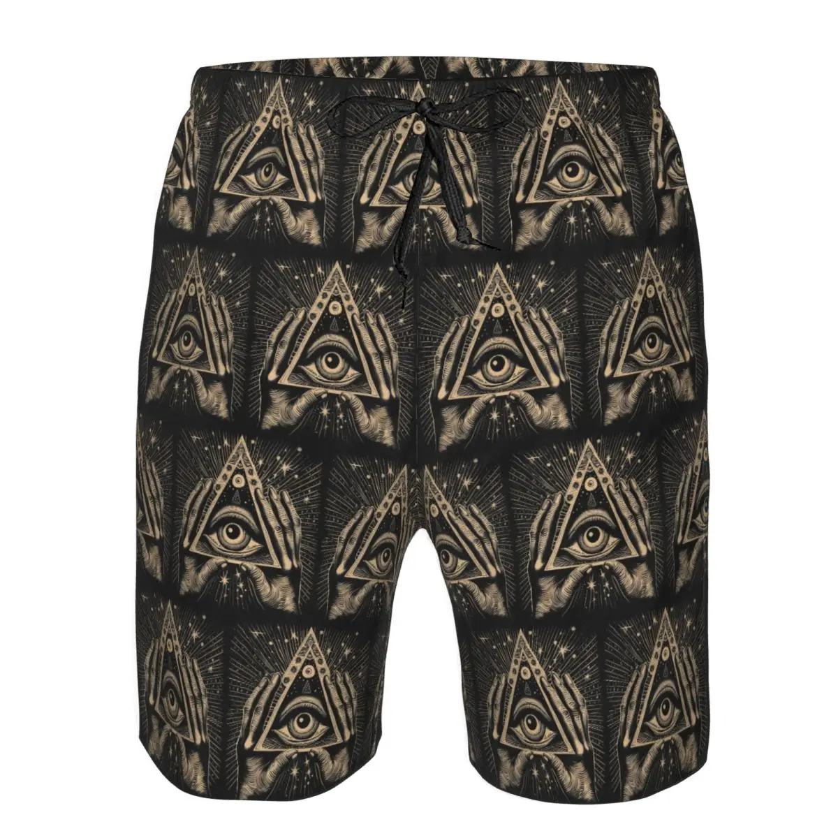 Illuminati All Seeing Eye Trunks Beach Board Shorts Casual Quick Dry Swimming Summer Men Pants