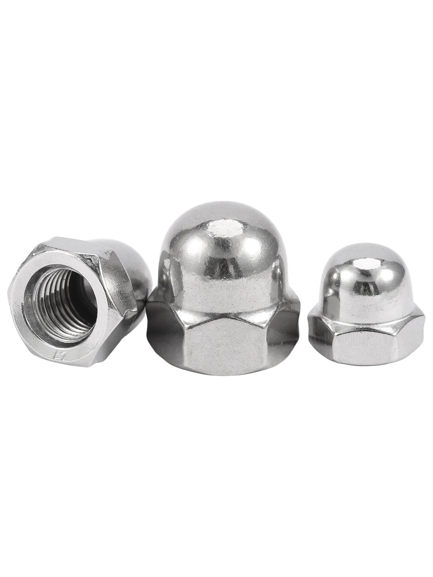 2/5/10/20/50pcs M5/M6/M8/M10/M12/M14/M16 DIN1587 Standard 304/316 Stainless Steel Hexagon Domed Acorn Nut