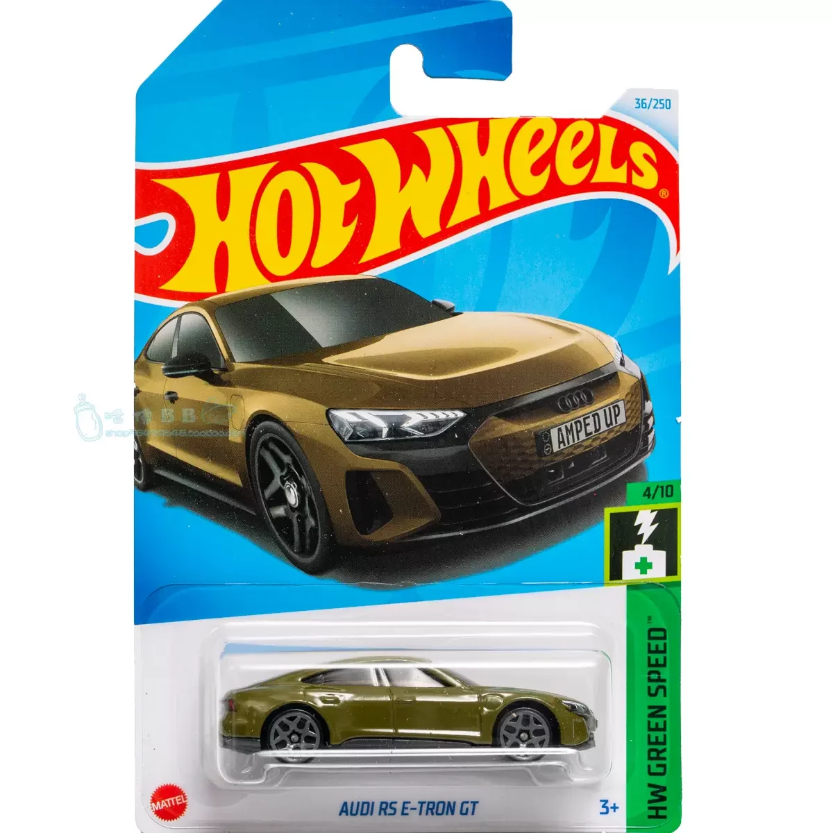 2024 Hot Wheels Original Car Models NO.36 HW Green Speed Audi RS E-TRON GT Diecast 1/64 Boys Toys Alloy Automobile Collection