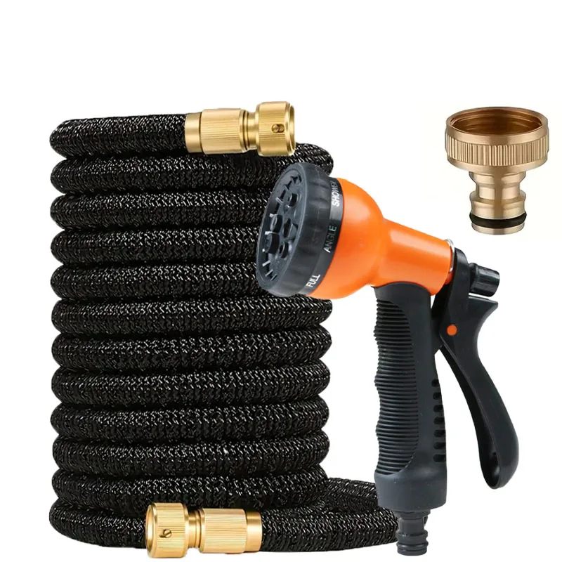 

Garden Expansion Telescopic Hose, 8-Function Car Wash Water Gun, High-Pressure Flexible Car Wash Watering Garden Irrigation Tool