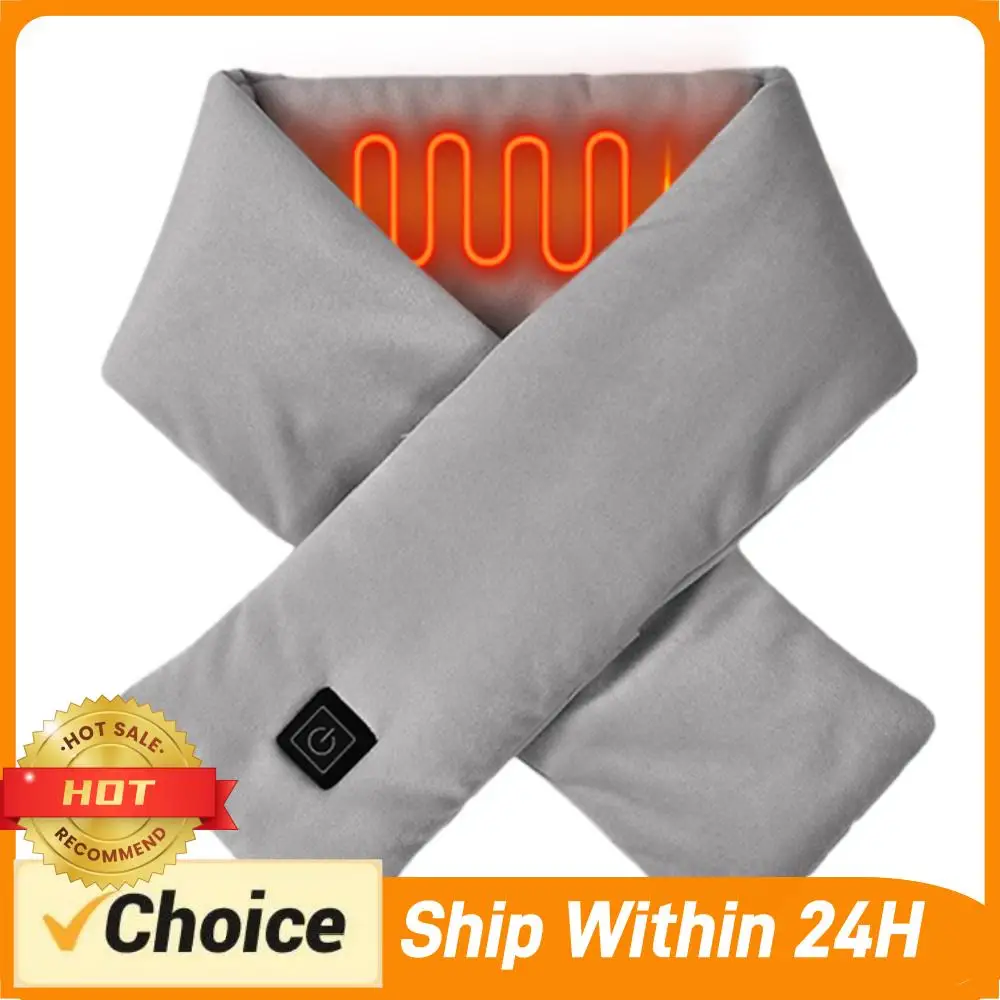 

Электрический шарф с подогревом, USB-зарядка, грелка для шеи, защита от холода, термогрелка для шеи, моющаяся, для кемпинга и походов на природе