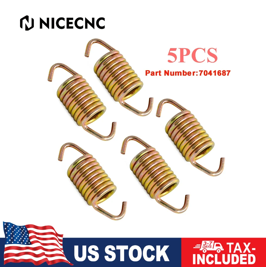 

Для квадроциклов Polaris ATV UTV, снегоходов Sportsman, Ranger Trail Touring 1998-2012: Новая пружина выхлопной трубы, номер детали 7041687, 3 шт., CCD002