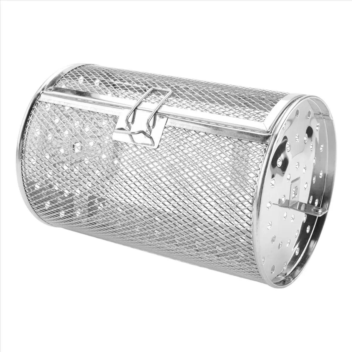 BUY A1710ZStainless Steel Grill Roaster Drum Oven Basket Bakeware Oven Roast Baking Rotary Nuts Basket BBQ Grill Cooking Tool A