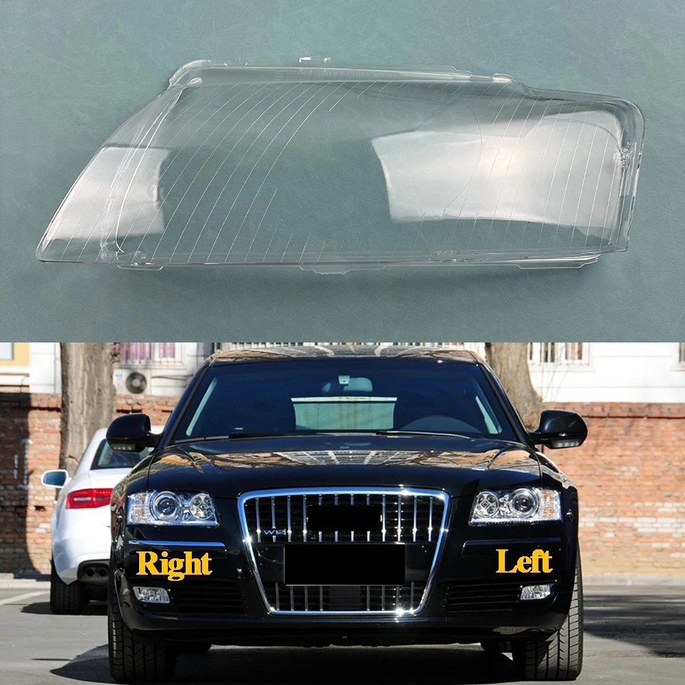 

Для Audi A8 A8L D3 2004-2010: Защитный кожух/крышка/линза фары головного света автомобиля