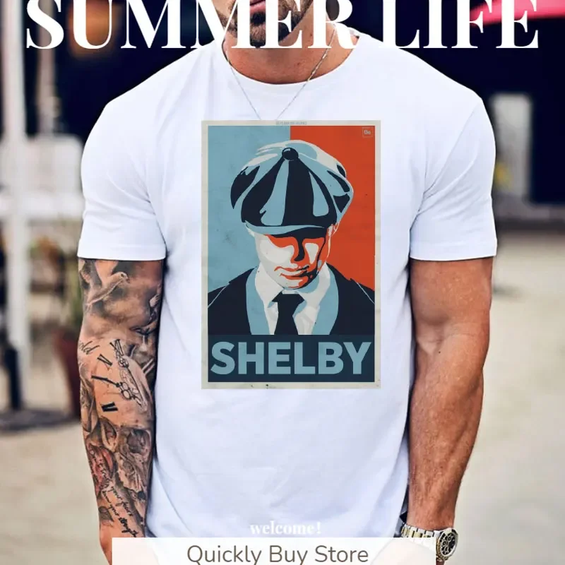 Breaking Walter Shelby Tshirts for Men Clothing Cotton Men's T Shirt Men Novelty Breaking Bad Heisenberg TV Show Tshirt Y2k