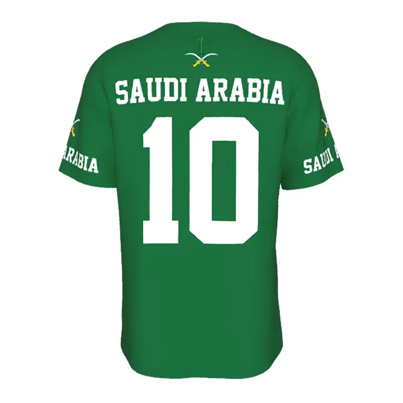 Unisex Nation T-shirt Saudi Arabia Flag Saudi Arabian T-shirts jersey For Men Women Soccer Football Fans Gifts Custom clothes