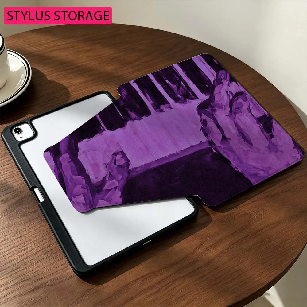 Anime Piano Horror Mask For Samsung Galaxy Tab S9 S10 S11 14.6 13.1 inch FE Ultra 360° Rotation Stylus Storage Tablet Case