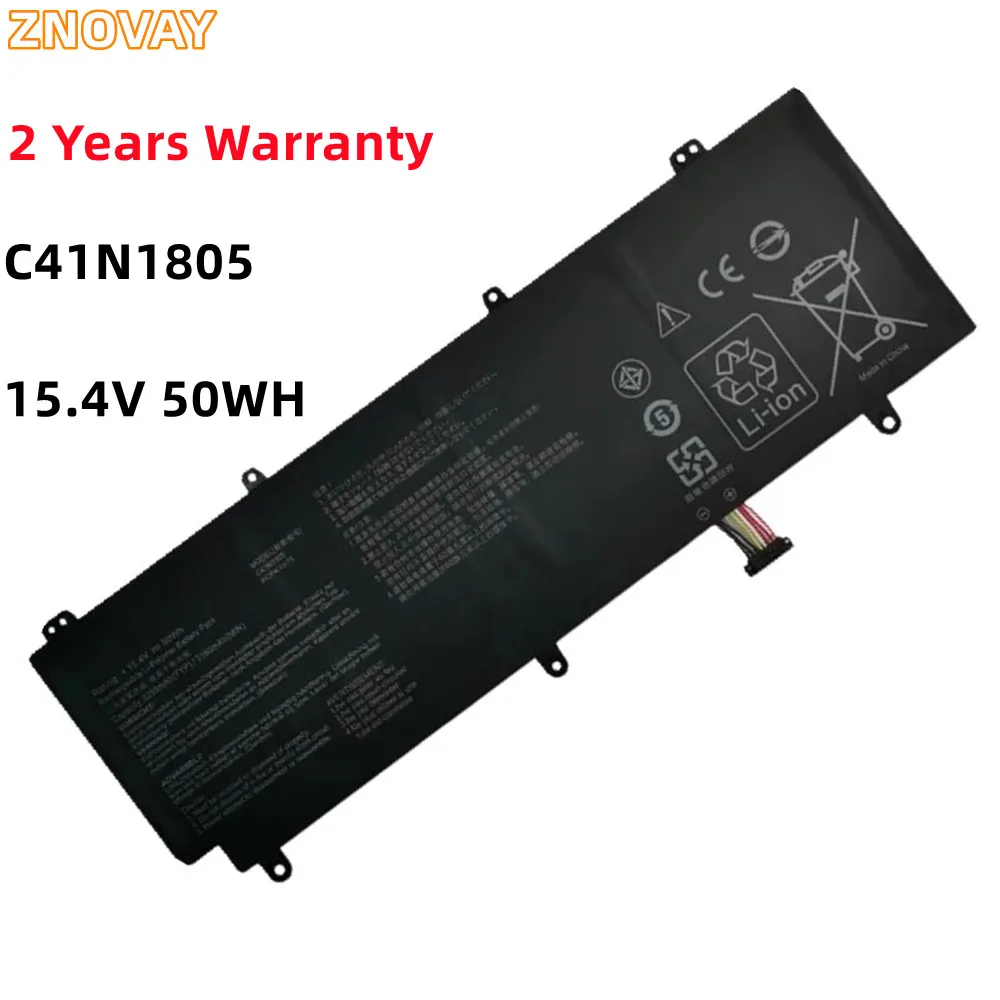ZNOVAY C41N1805 0B200-03020000 15.4V 50WH Laptop Battery Batteries For Asus ROG ZEPHYRUS S GX531 GAMING GX531GS GX531GX