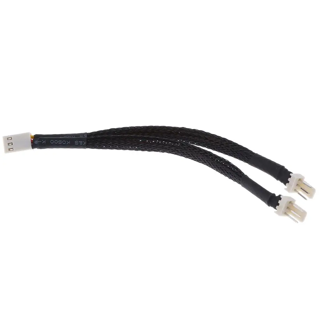 3 Pin Fan Cable Extension Copper Y Splitter Power Cord for Enhanced PC Cooling and Overheating Prevention