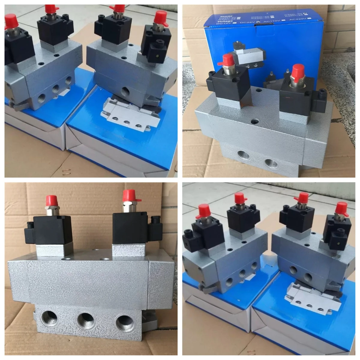 Double electronically controlled solenoid valve K35D2H-6 8 10 15 20 25 Slide valve Three-position five-way