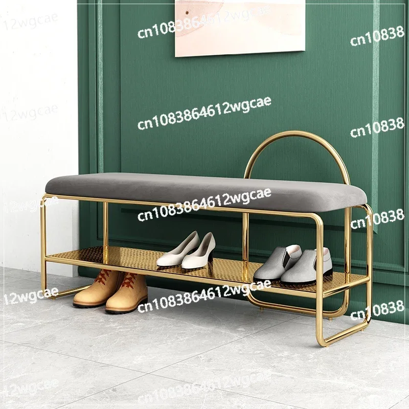 

Thickened Cushion Shoe-changing Stool Ideal Doorway Seat Combining Functionality with Elegance for Welcoming Entrances