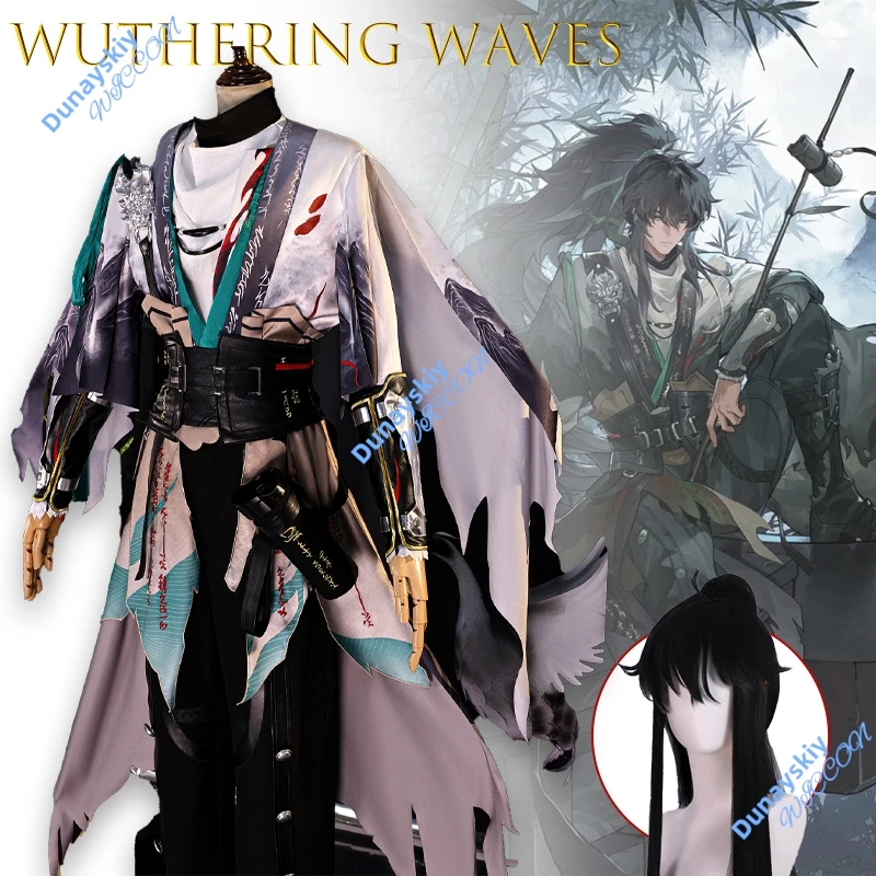 

Wuthering Waves Qiu Yuan аниме геймерский наряд полный комплект головных уборов косплей костюм Хэллоуин вечерние костюм для женщин мужчин Хэллоуин Cos