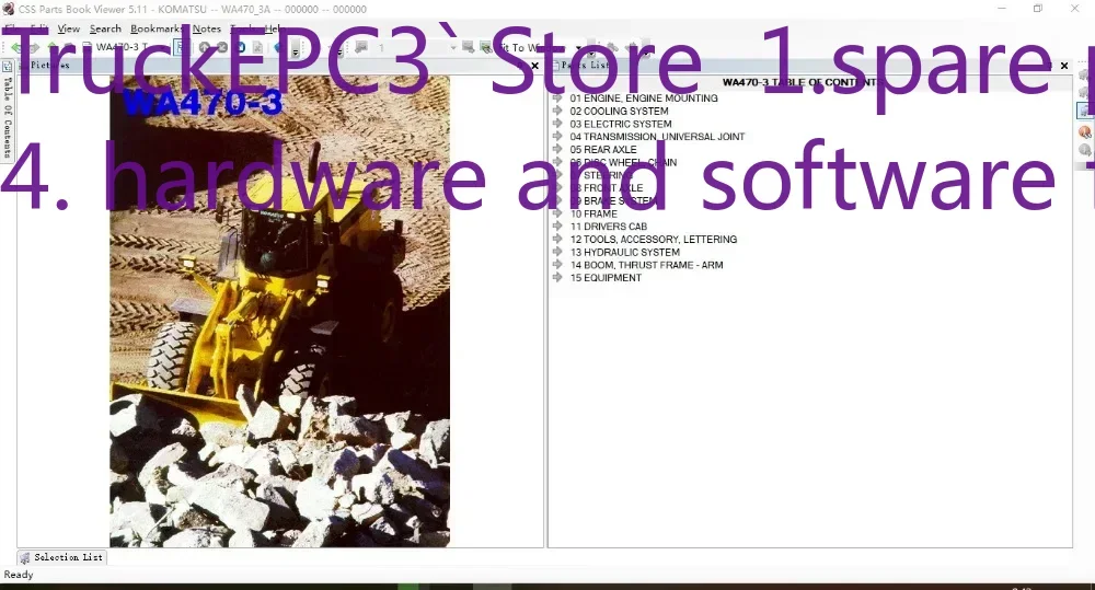 

TruckEPC3 Новый каталог электронных запчастей Komatsu CSS Parts Book Viewer 5.11 2022 (КОМПЛЕКТНЫЙ НАБОР) ПОЛНЫЕ МОДЕЛИ для глобального рынка