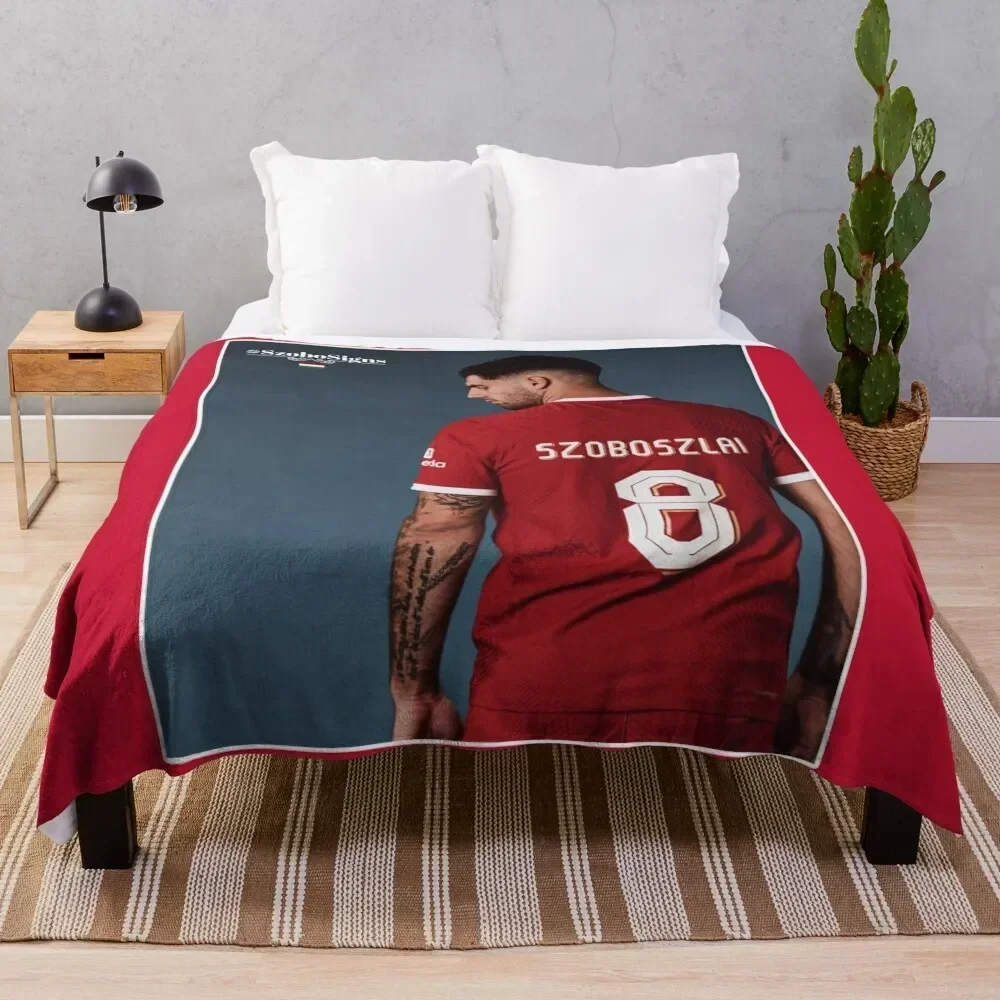 

Szoboszlai Dominik 8 Throw Blanket Soft Large Cute Thermal Blankets