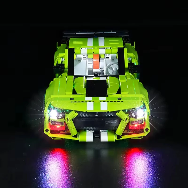 Kit de luz LED DIY para LEGO 42138 GT500 Conjunto de blocos de construção de carro super esportivo técnico (apenas luz LED, sem modelo de blocos)