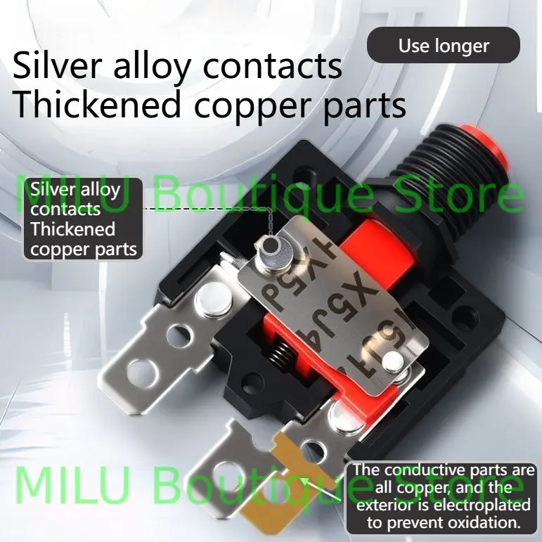 Circuit Breaker Overload Protector Switch Fuse 3A 4A 5A 6A 8A 10A 15A 20A 30A Thermal switch overload protector push button