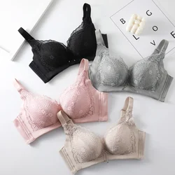 Lingerie women small chest gathered and supported without steel ring bra sexy adjustable thick bra