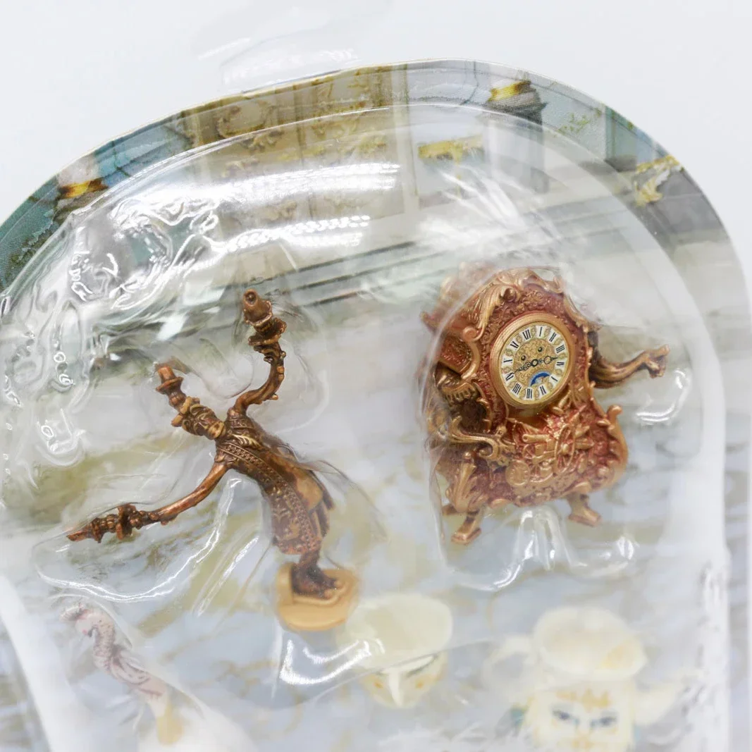 ديزني الأميرة الجمال والوحش شخصيات صغيرة الجدول الحلي جرس السيدة بوتس لوميير كوجسورث نموذج لعب الاطفال لعبة هدية