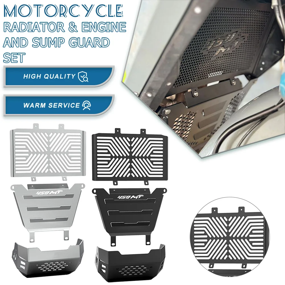 

FOR CFMOTO CF MOTO 450MT 450 MT Ibex 450 2024 2025 2026 Radiator Guard Cylinder Head Guard Complete Engine Guard Set Protection
