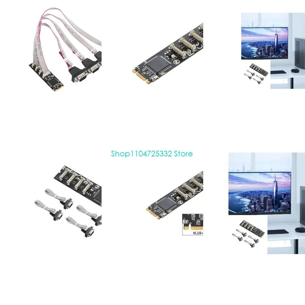 

P5EA M.2 B+M to 4 Port RS232 Serial Port Industrial Serial Port M.2 B+M