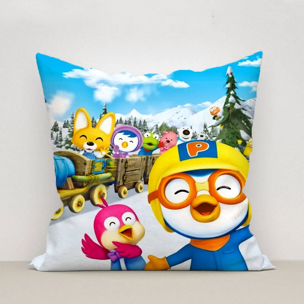 Pororo Fall Pillow Cover 45×45 Cushions Covers Decorative Pillowcases 50×50 Pilow Cases Pillowcase Decor 40×40 Car Decoration