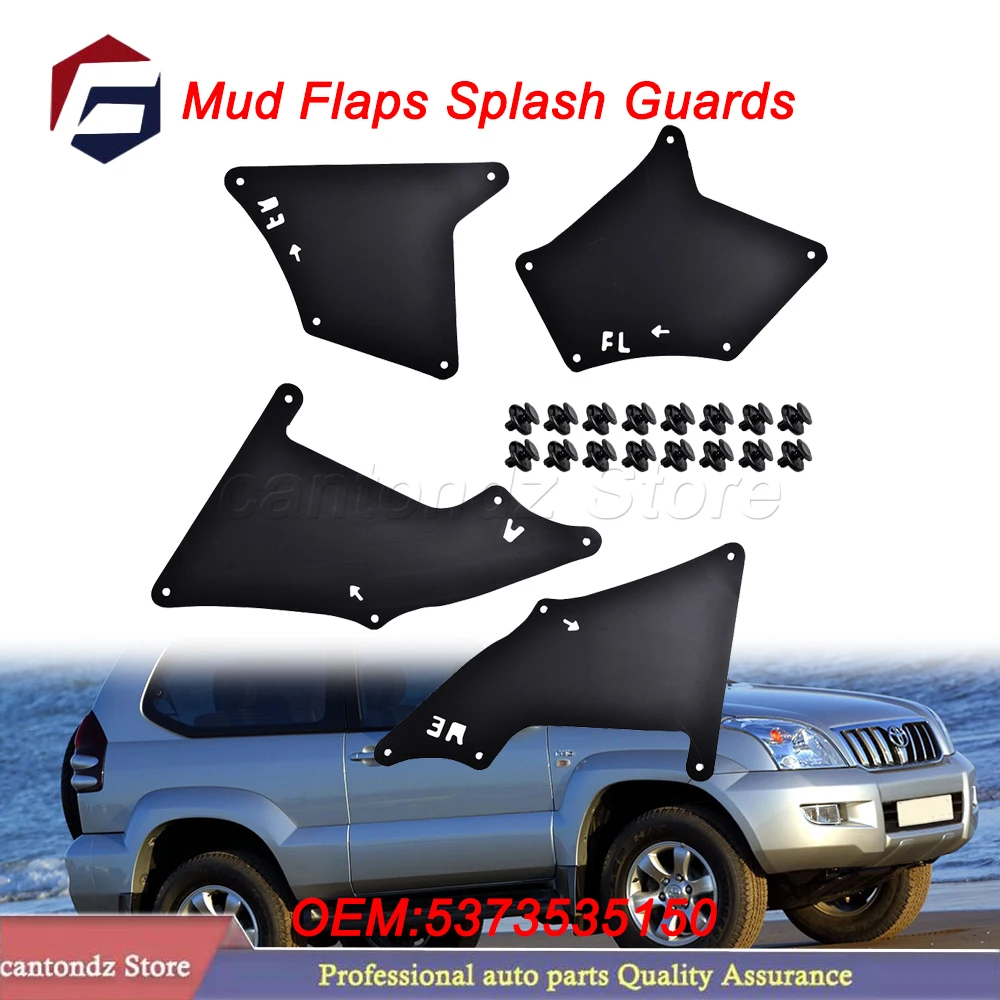 Mud Flaps Splash Guards Mudflaps Fender Liners Shield Seal For Toyota Land Cruiser Prado 03-20 5373535150 5373635150 5388635020