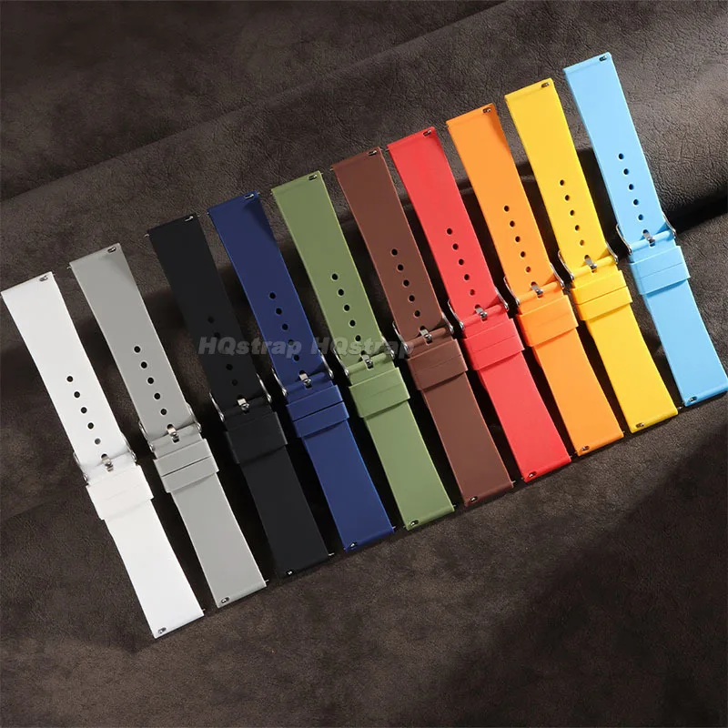 세이코 고무 스트랩 스포츠 방수 팔찌 퀵 릴리스 밴드 용 화웨이 GT3/4/5 용 16mm 18mm 20mm 22mm 실리콘 시계 밴드
