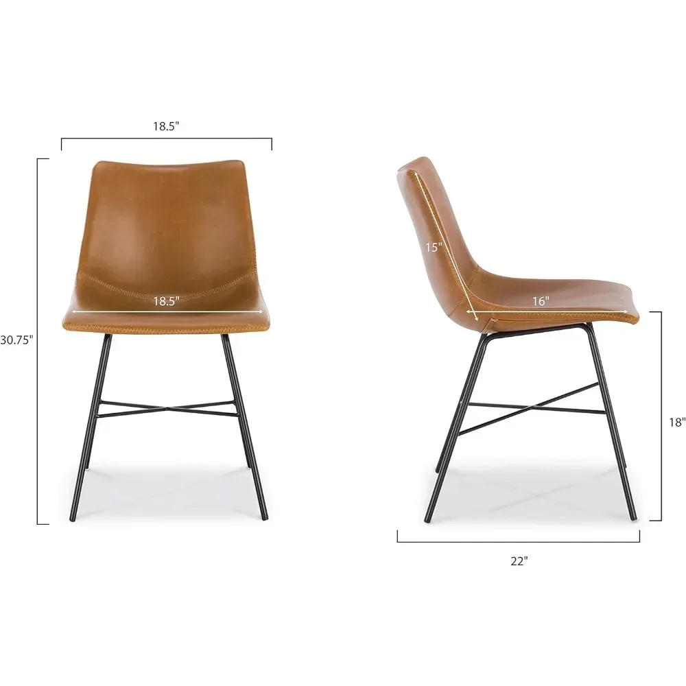 Paxton Esszimmerstuhl, 2er-Set Tan