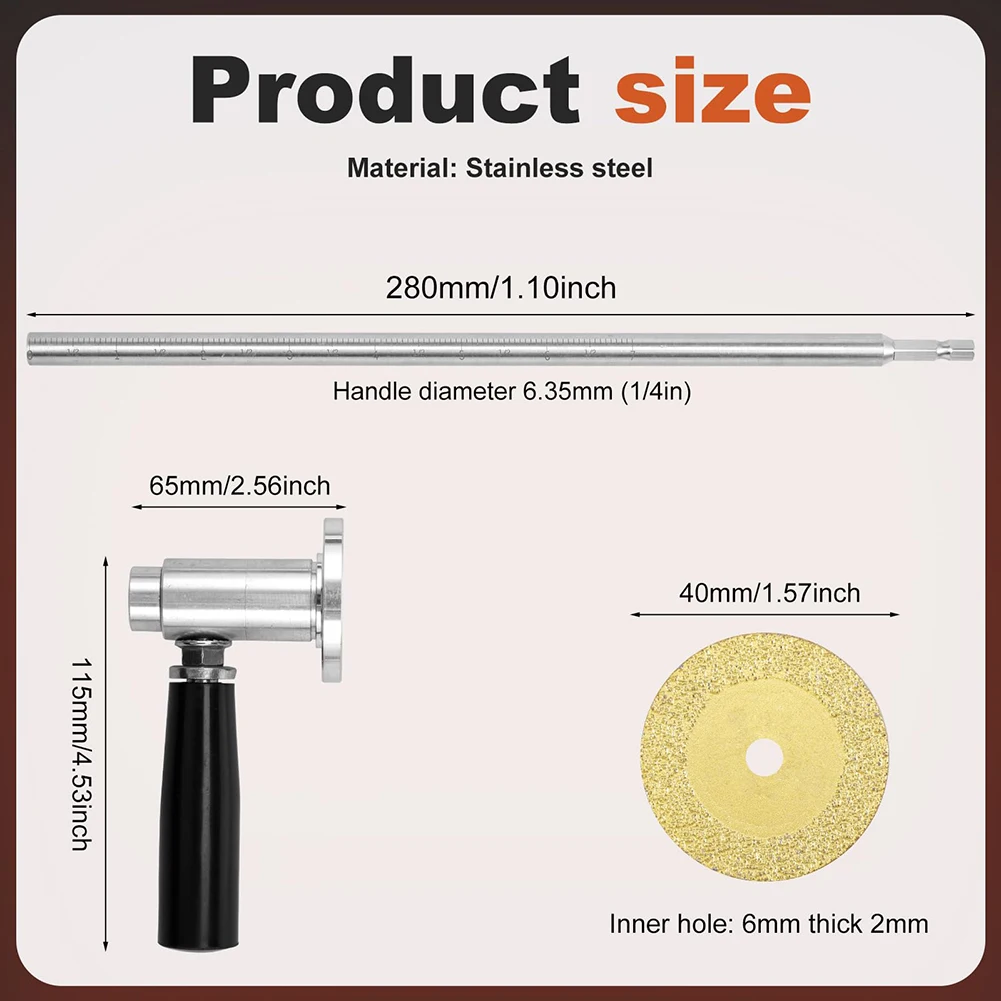 Inside PVC Pipe Cutter Plumbing Internal Cutter Stainless Steel Pipe Cutting Tool Adjustable for Impact Drivers and Drills