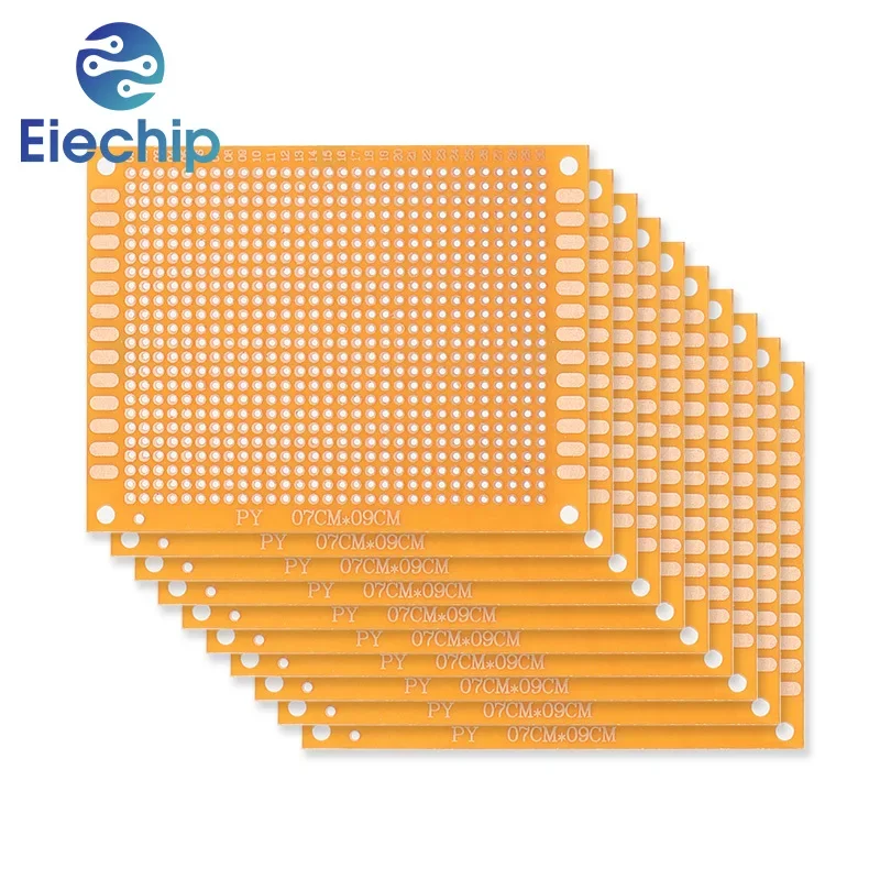 Universal PCB Prototype Circuit Board, DIY Electronics Kit, uma face, 5x7cm 7x9cm, 5x7cm, 5Pcs