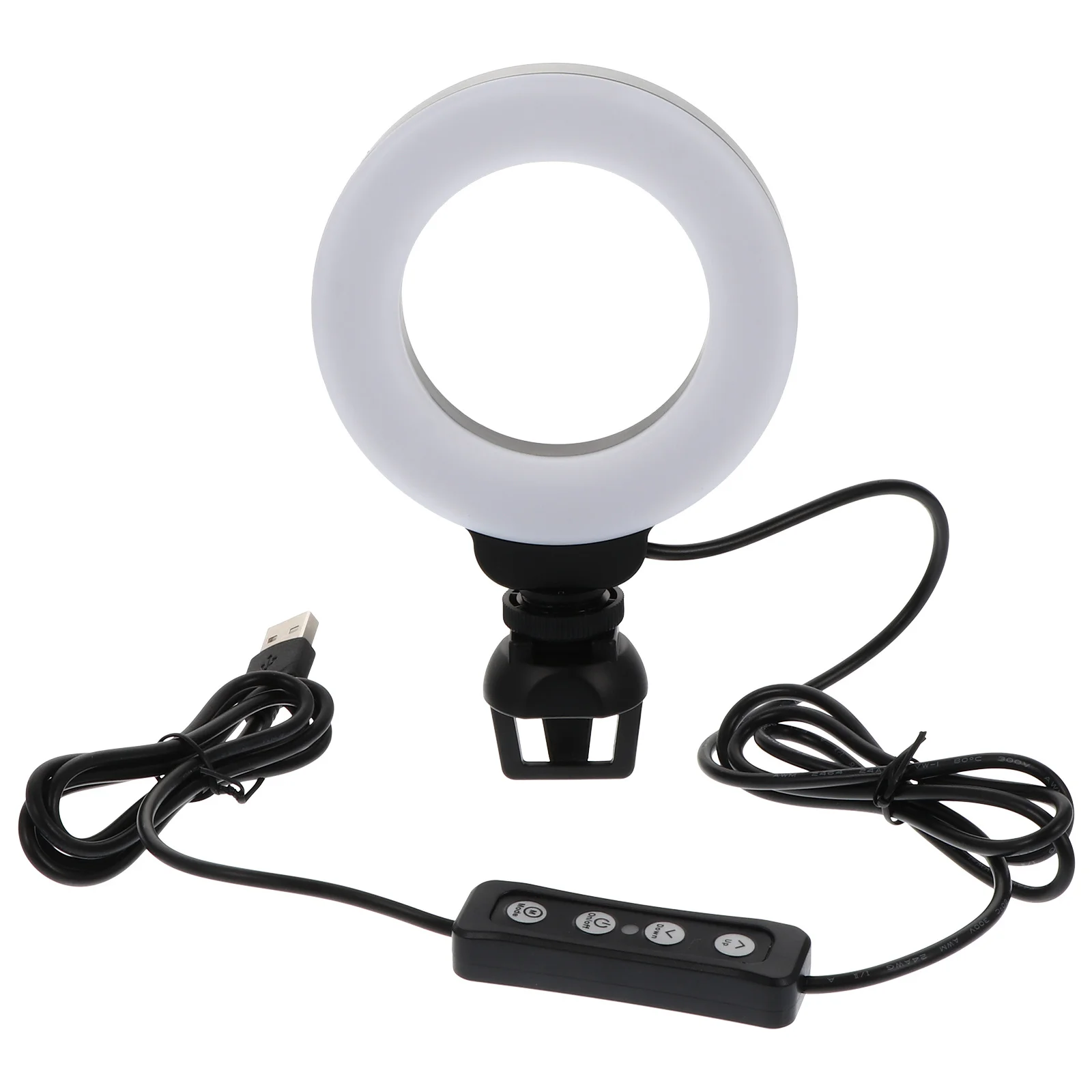 

4 Inch Ring For Video Conference Led Webcam Lighting Clip On Camera Light Broadcasting Interview Online Class Zoom Meeting